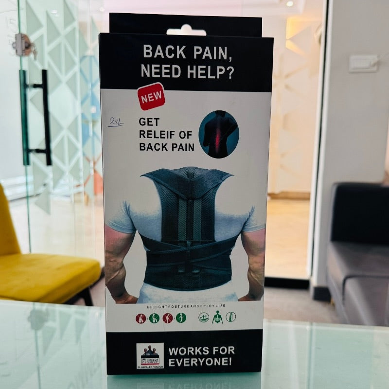 Back Pain Relief Posture Corrector Belt | Adjustable Support for Spine, Shoulder & Lumbar Alignment