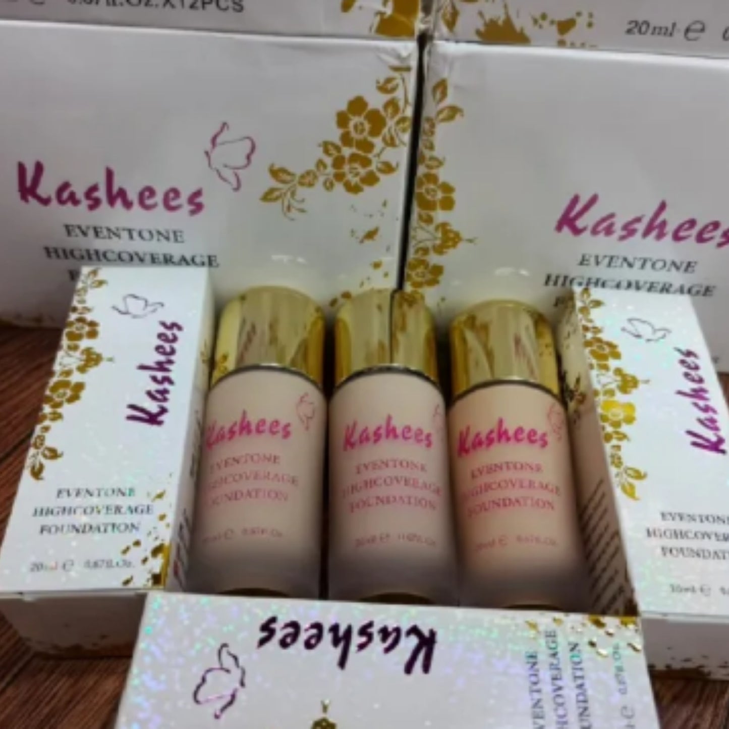 Kashees Eventone Liquid Foundation | High Coverage Long Lasting Radiant Makeup Base 20 ml