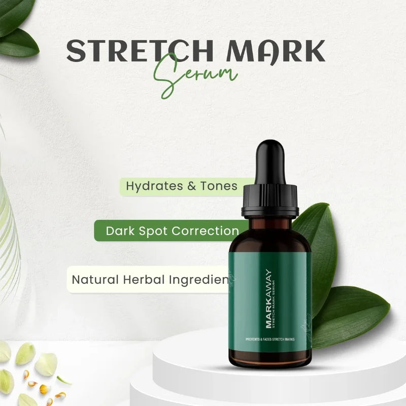 Markaway Stretch Mark Serum 30ml | Herbal Formula for Scars & Skin Elasticity
